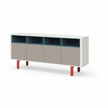 storage side filing cabinet with fixed metal base for shcool and office