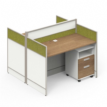  partition desk with aluminum frame glass screen freely combination optional	