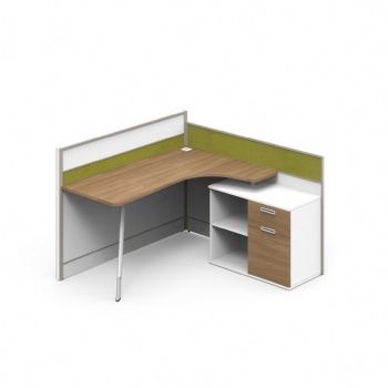 workstation office furniture desk with acoustical fiber board partition