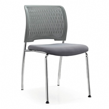  contemporary plastic frame traning chairs with arms and tablet optional	