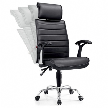  hot sale pu leather upholstered office chair you can lean back in	