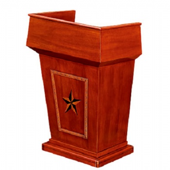 goverment use walnut podium platform desk whole office furniture solution