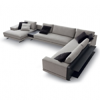  competitive price white sectional corner l shaped modular couches sofa set for sale	