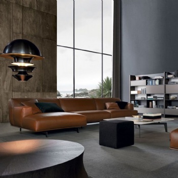  l shape tan leather furniture corner sofas sectional couch	
