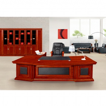  classic veneer finish office furniture government use desks with filing cabinet	