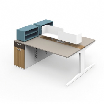 2 seater workstation desk in office