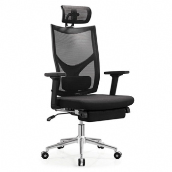 modern office chair that reclines with footrest and headrest